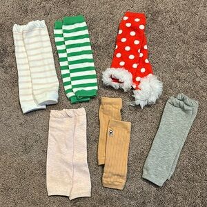 Baby girl/toddler girl leg warmers bundle of six